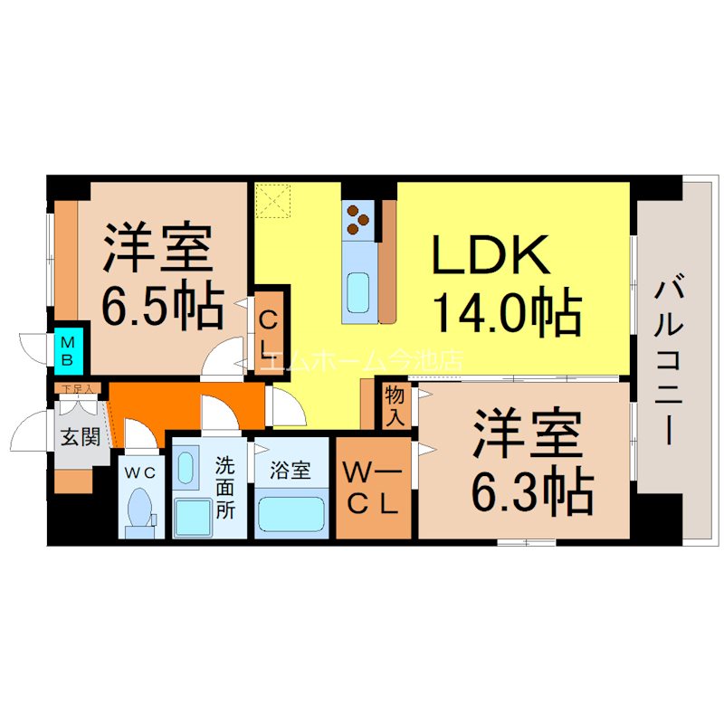 プラジュ千種 間取り