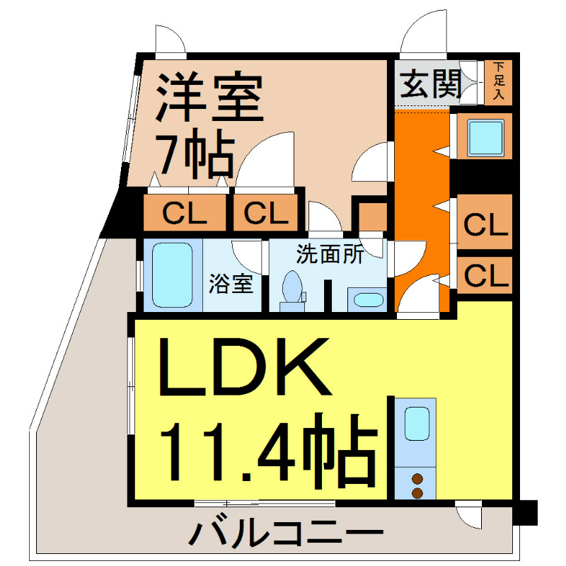 ヴァリエ東別院 間取り