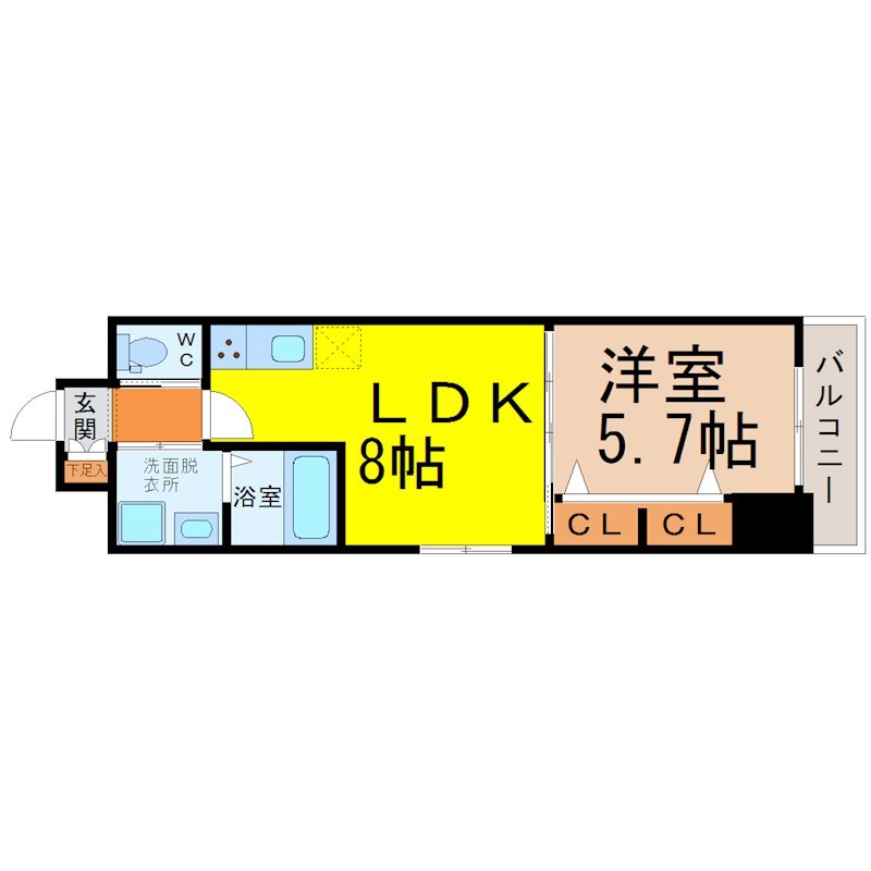 ドゥナーレ東別院 間取り