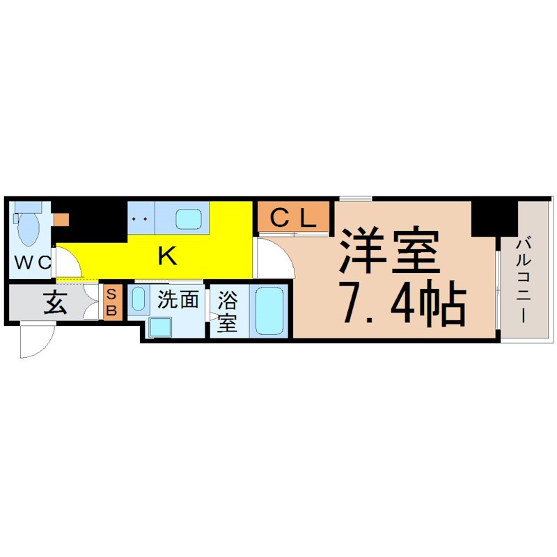 ＰＬＡＴＺ　ＴＡＣＨＩＢＡＮＡ（プラッツタチバナ） 間取り