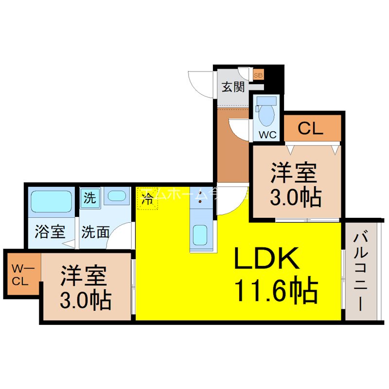 REGALEST妙音通Ⅱ 間取り