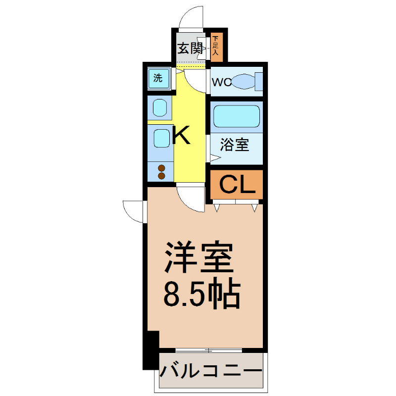 プレサンス名古屋駅前グランヴィル  間取り