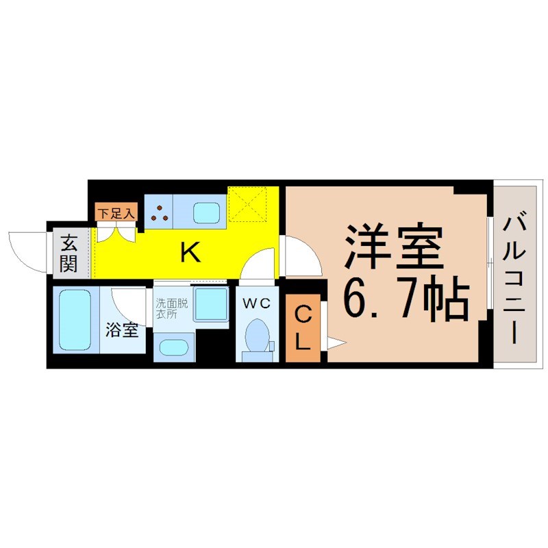 アスピラシオン尾頭橋 間取り