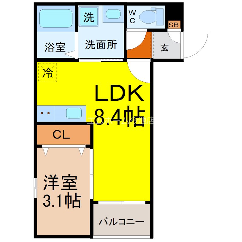 メイクスR守山（モリヤマ） 間取り