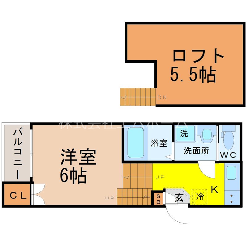 ハーモニーテラス栄生 間取り