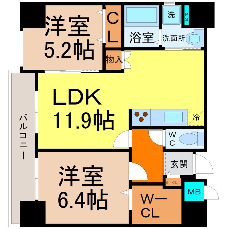 Ｐｒｉｍｅ　Ｃｏｕｒｔ (プライムコート) 間取り