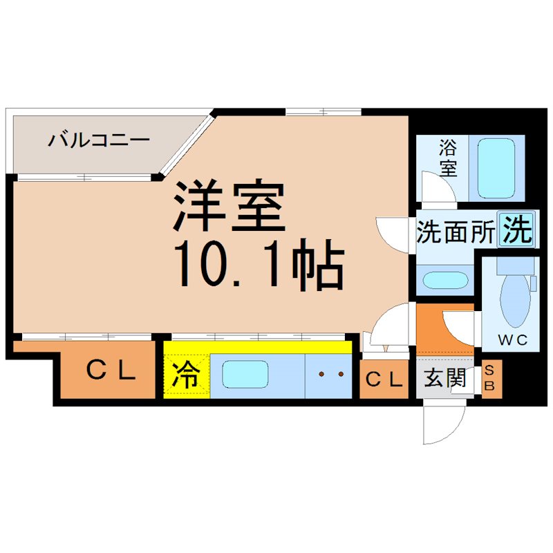 SPACE CUBE HONJIN（スペースキューブホンジン） 間取り