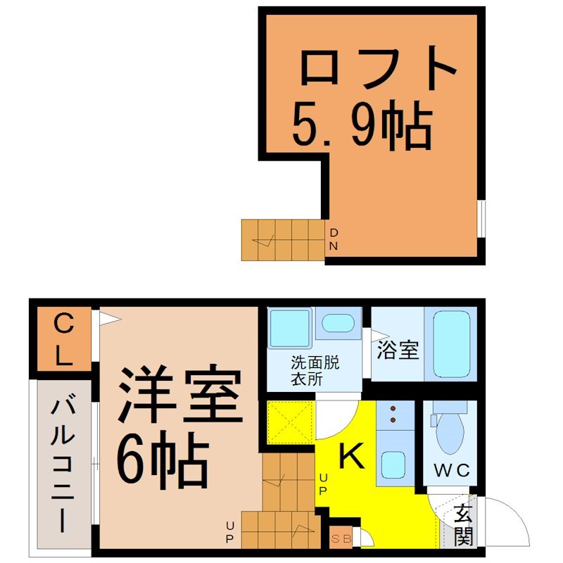 ハーモニーテラス上小田井 間取り