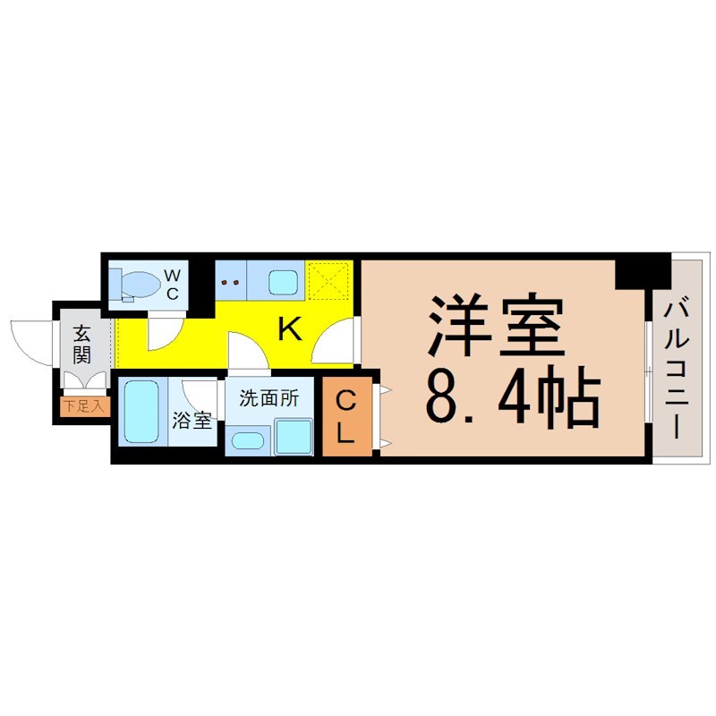 ｅｃｒｉｎ上前津（エクラン上前津） 間取り