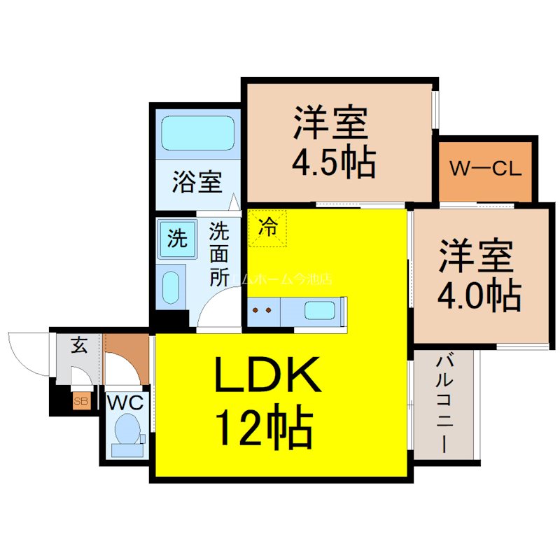 REGALEST廿軒家（ニジッケンヤ） 間取り
