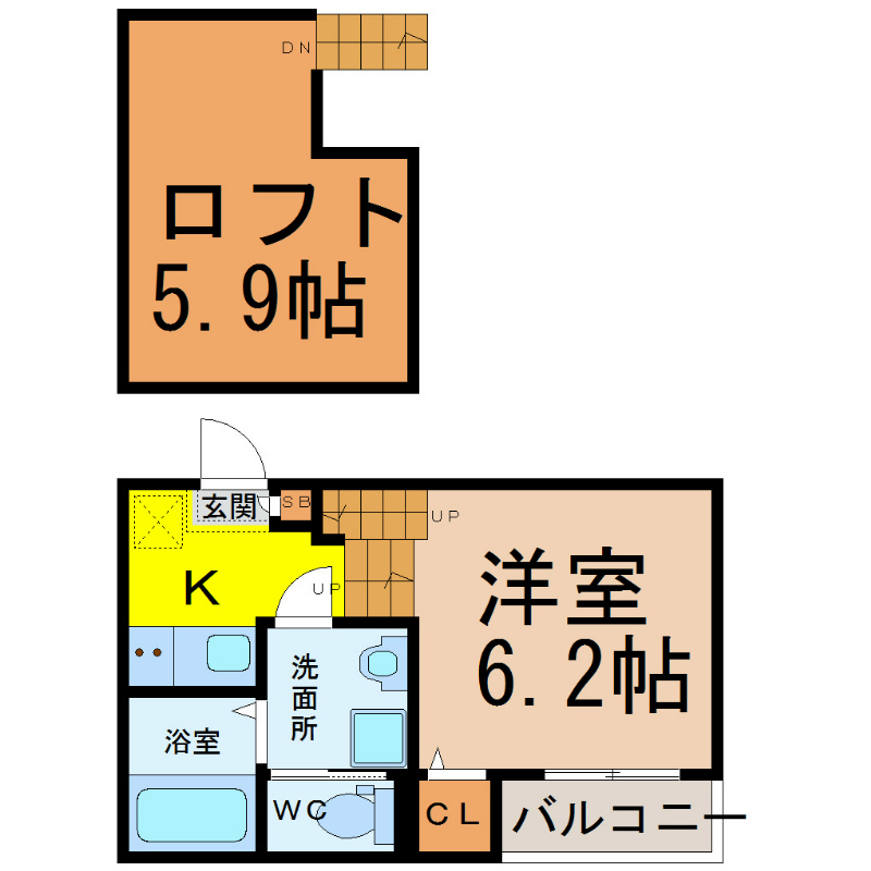 Ｃａｔｈｂｈａｒｒ車道（カフヴァール車道） 間取り