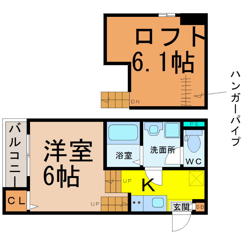 クレール名駅 間取り