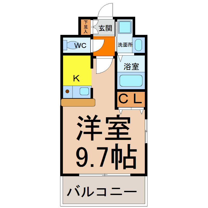 ライジングコート名古屋駅前東 間取り