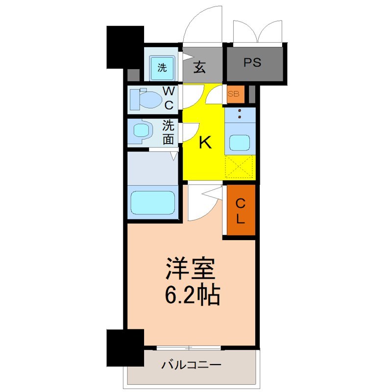 S－RESIDENCE神宮西駅前ａｓｃｅｎｔ 間取り