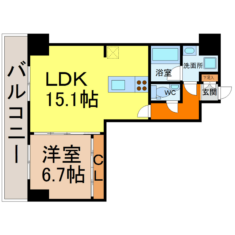 エルミタージュ新栄 間取り