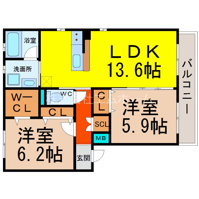 ＲＥＸＣＩＡ　Ｉ（レクシアワン） 間取り
