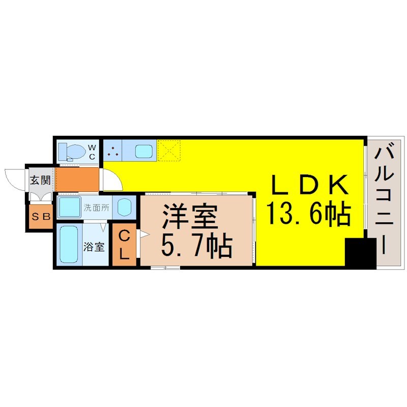 Ｌａ　ｖｉｔａ　ＩＺＵＭＩ（ラヴィータ泉） 間取り