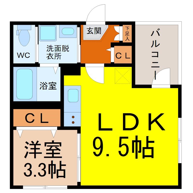 Haimish YASUKUNI（ハイミッシュヤスクニ） 間取り