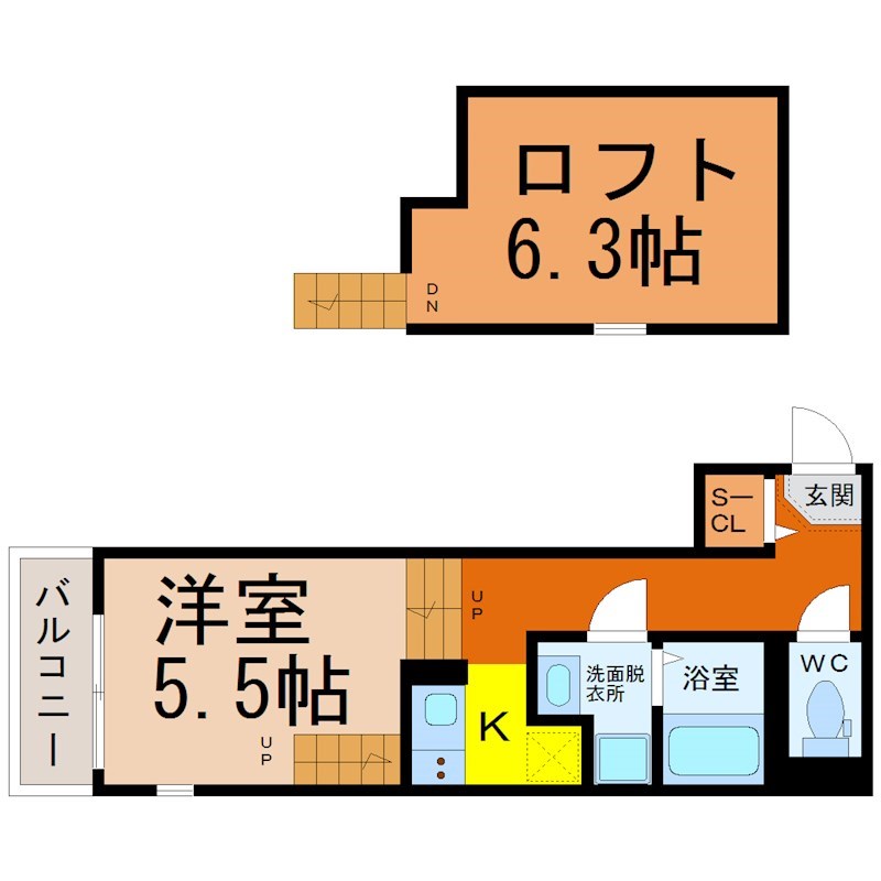 クレセール平安通 間取り