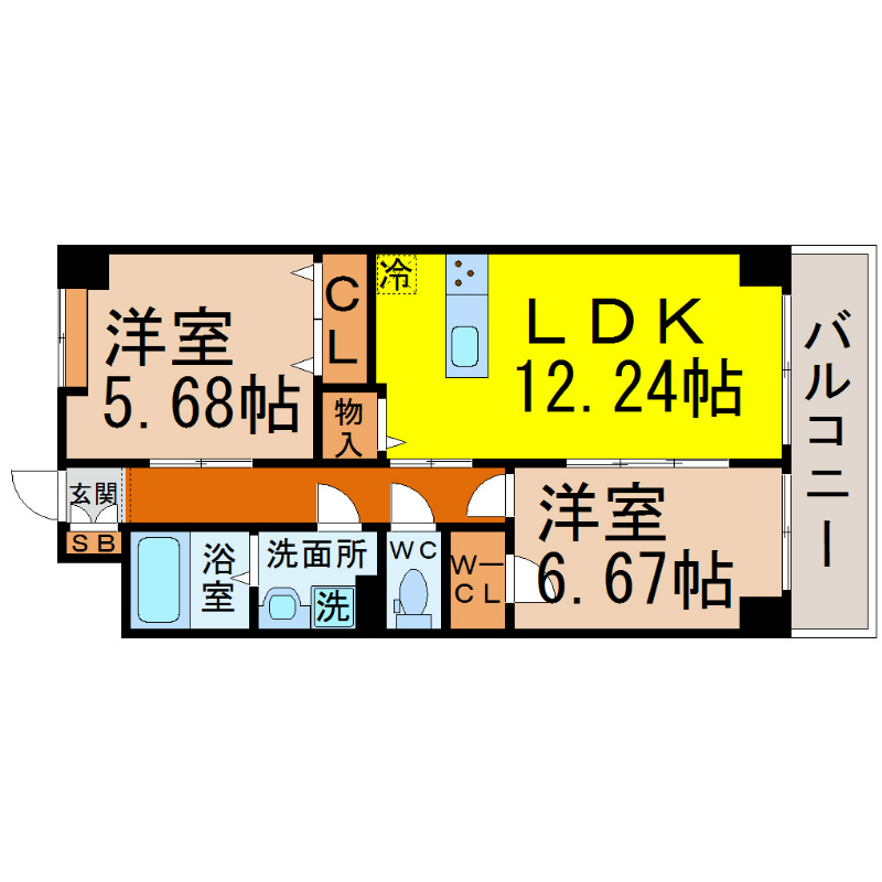 Ｓ－ＦＯＲＴ鶴舞ｒｅａｌｅ 間取り