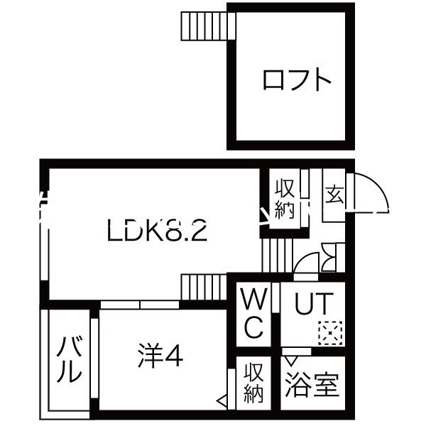 ハーモニーテラス辰巳町 間取り