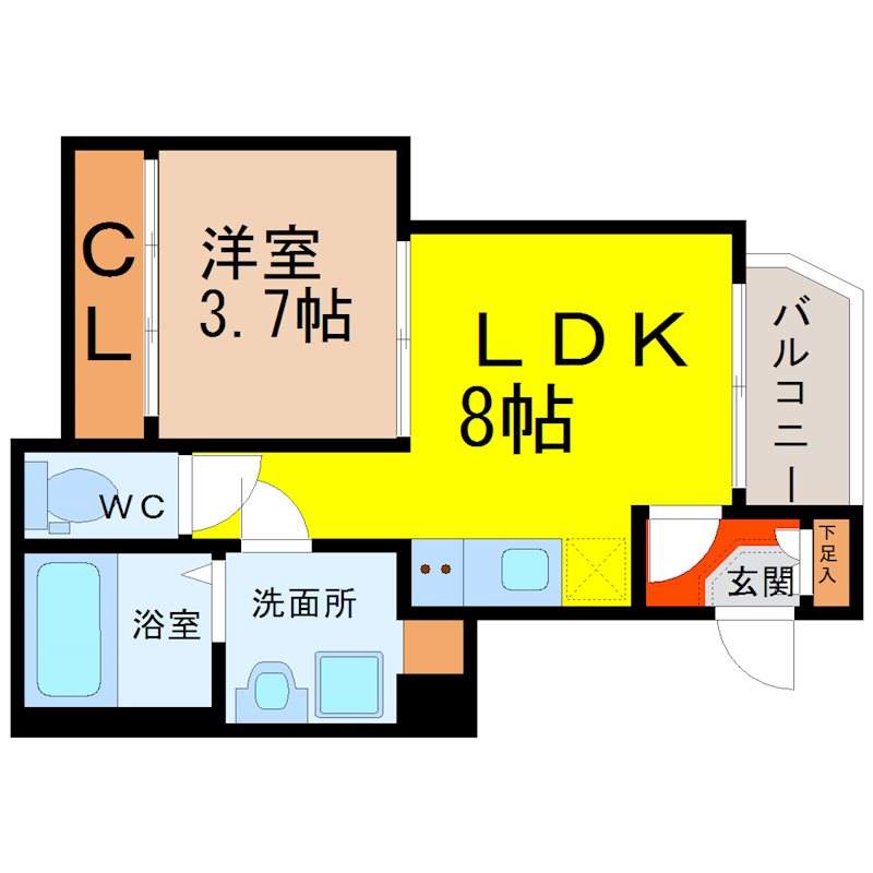 ハーモニーテラス河岸町 間取り