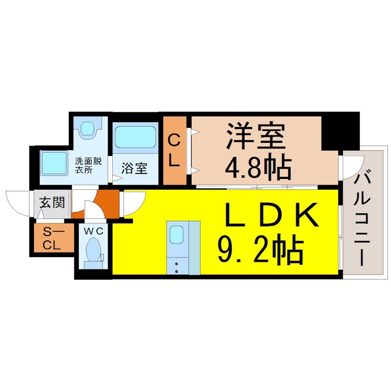 プレサンス鶴舞ファースト 間取り