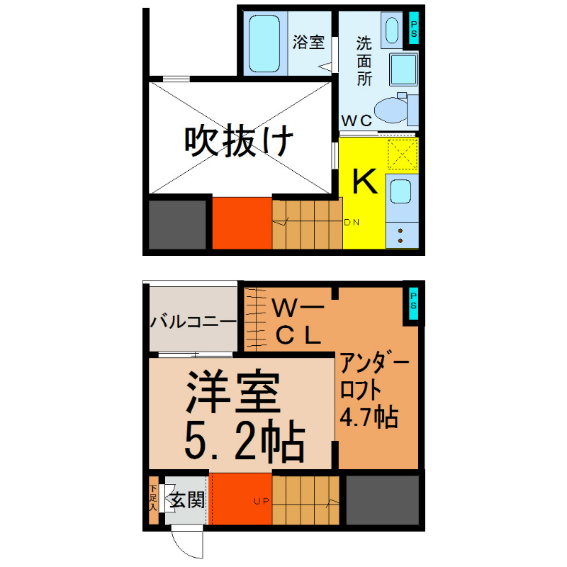 クラリエール五女子 間取り