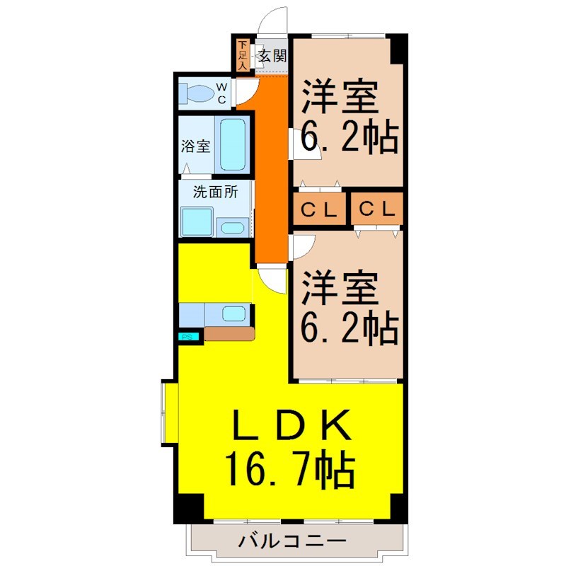 プリミエール松園 間取り