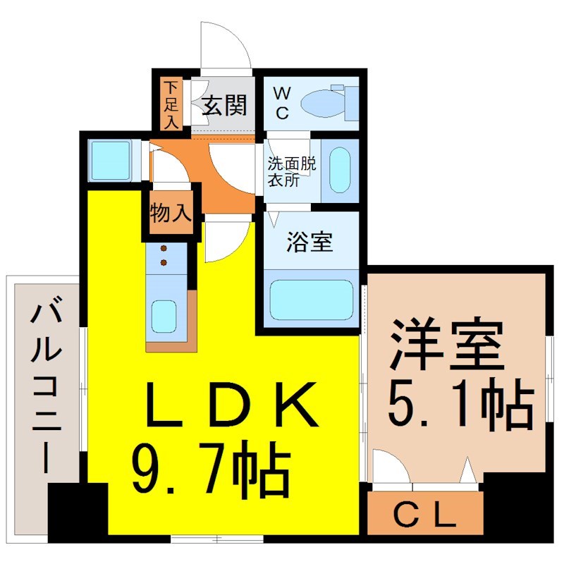 プレサンス金山デュアル 間取り