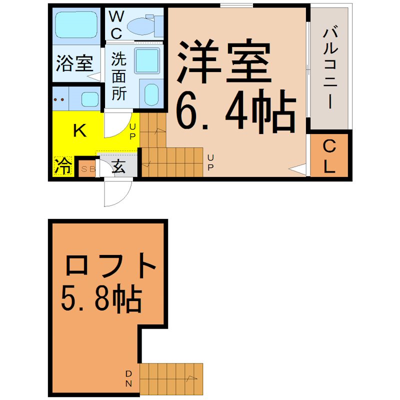 ハーモニーテラス大杉町II 間取り