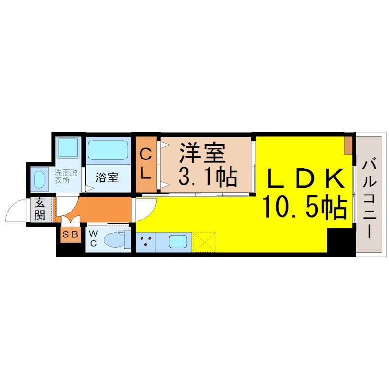アンジュ栄 間取り
