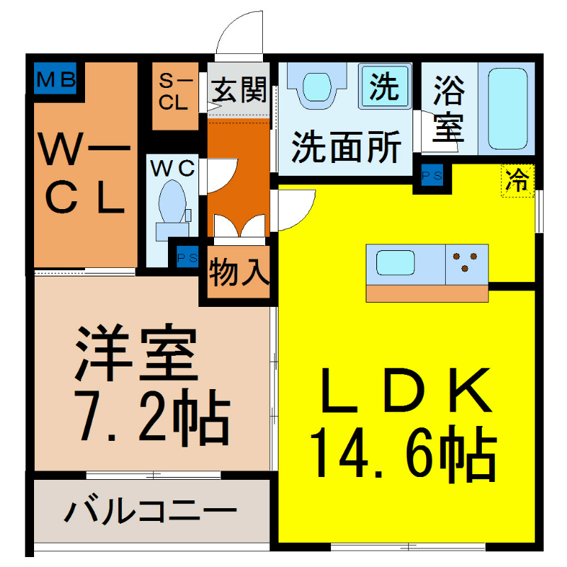 ＢＲＩＧＨＴ　ＳＱＵＡＲＥ（ブライトスクエア） 間取り