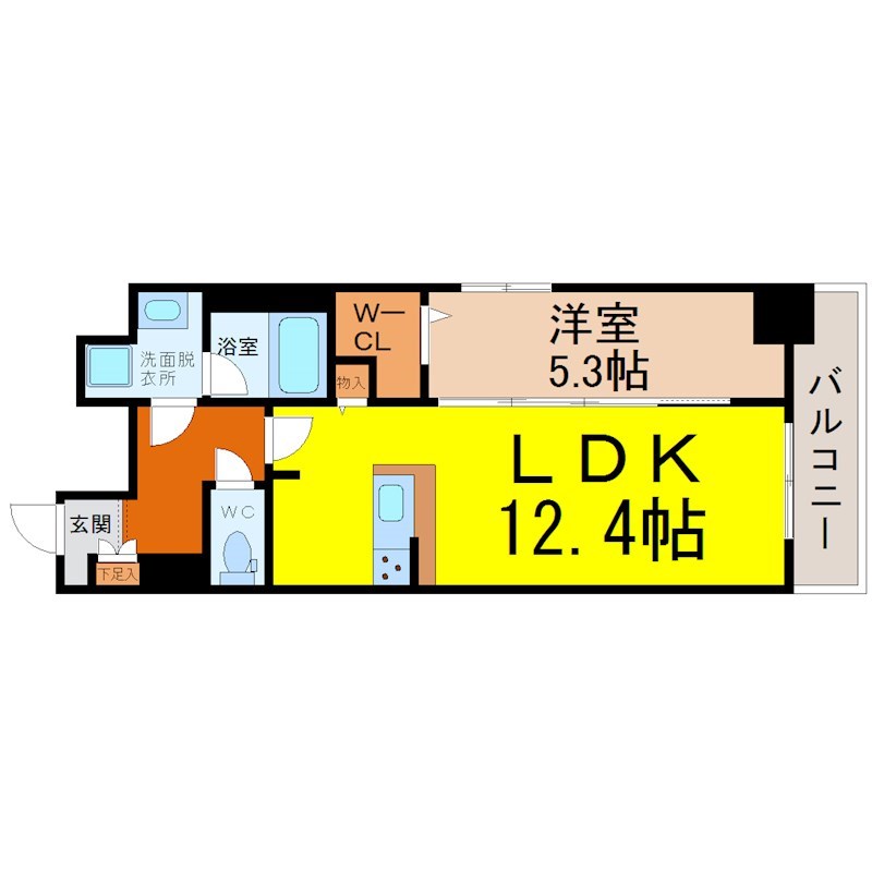 パークゲート栄白川 間取り