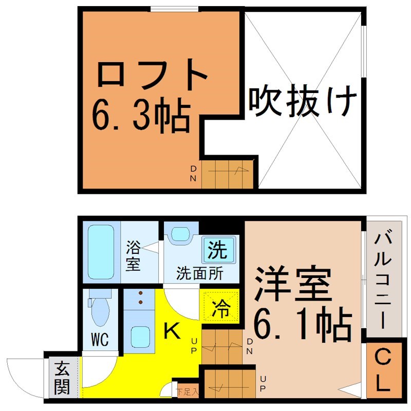 カーサフェリーチェＷ 間取り