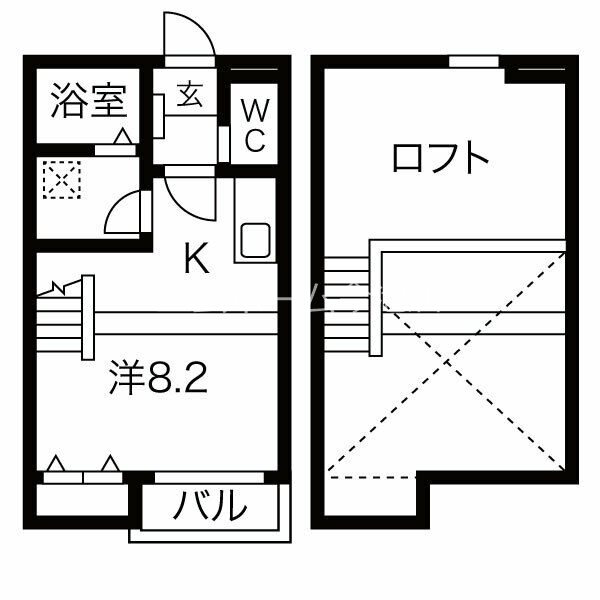 Calm矢田（カーム） 間取り