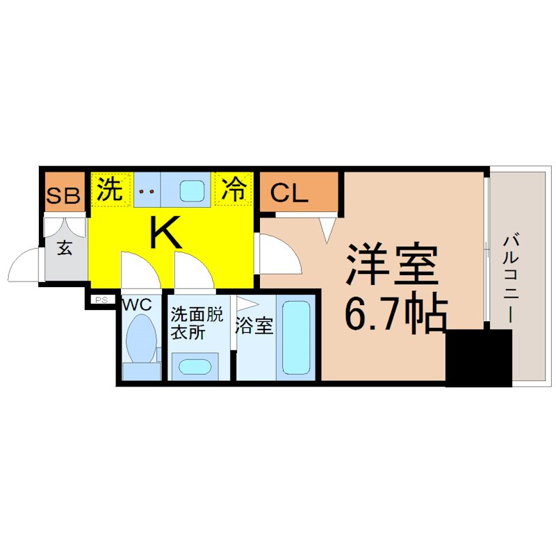 ディアレイシャス浅間町ステーションフロント 間取り