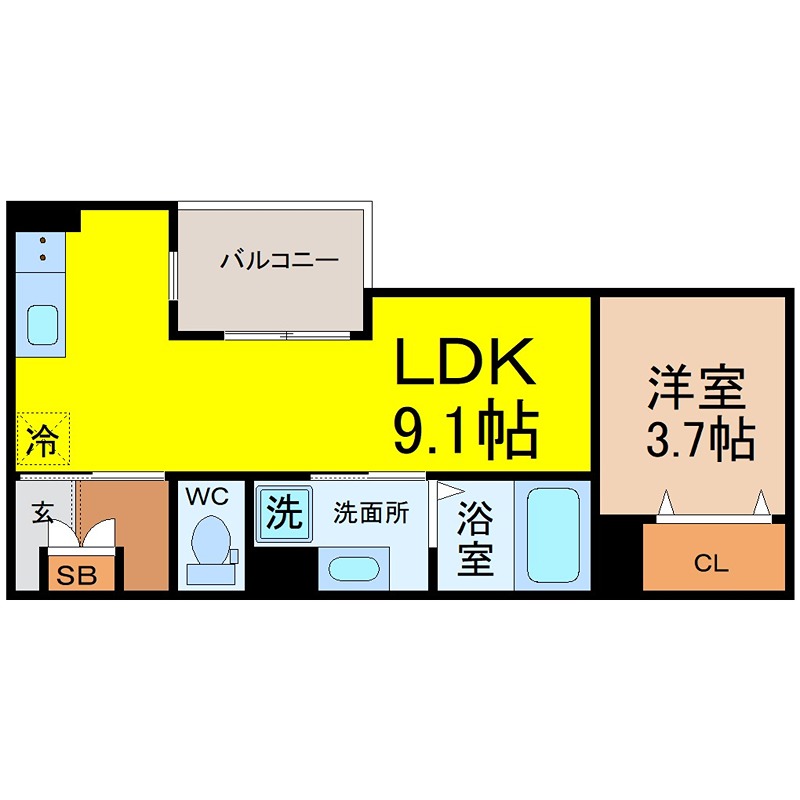プライムシールド寺崎 間取り