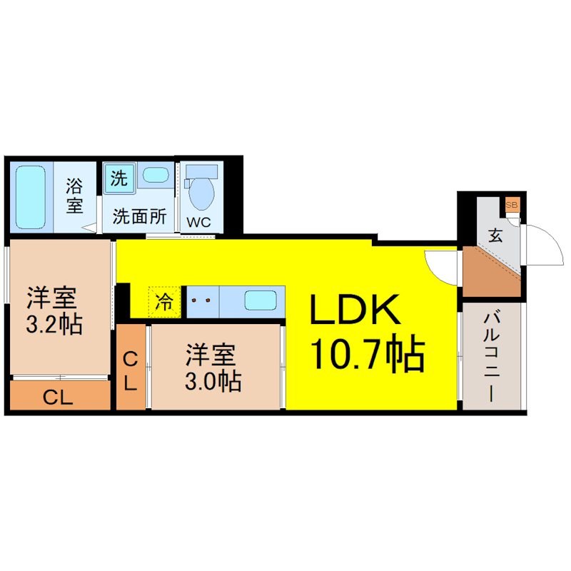 REGALEST伝馬町南 間取り
