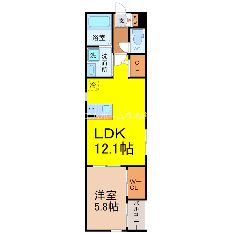 仮称）菊園町四丁目アパート 間取り