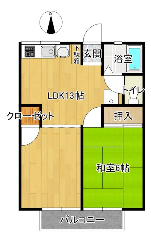 シティハイム第２松村 間取り