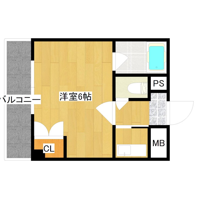 大産樋井川マンション 319号室 間取り