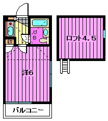 アミューズメント芝高木Ｂ棟 間取り