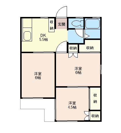 メゾンドール新井Ｂ 間取り