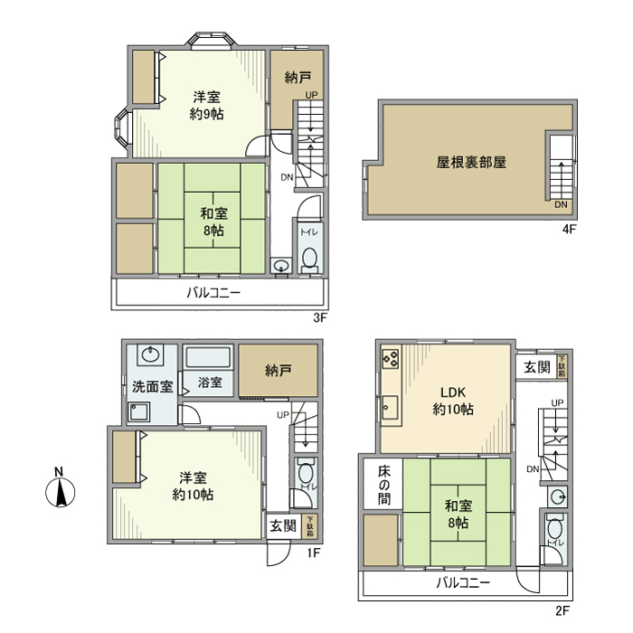 東本郷戸建 間取り