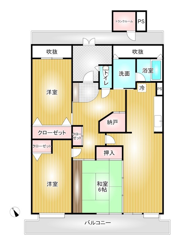 T-one MIYAHARA　West B 間取り