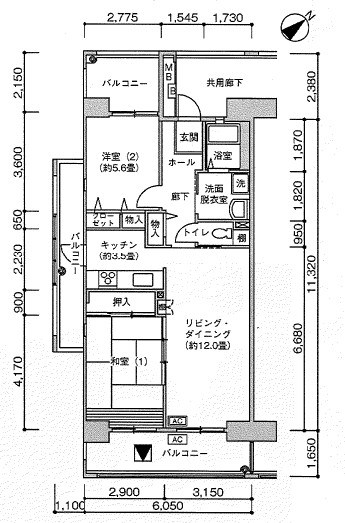 千葉県千葉市花見川区幕張町５丁目 間取り