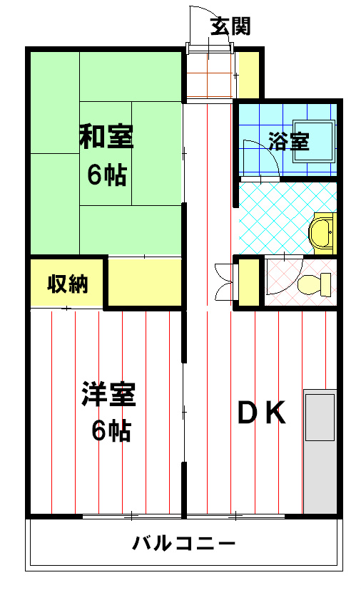 宮尾ハイツ 間取り