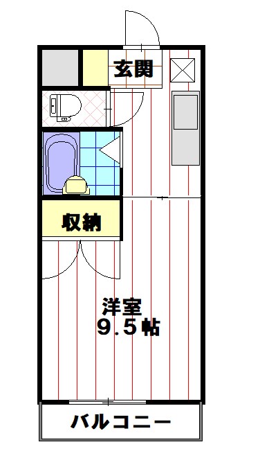 ハビタ若里 間取り