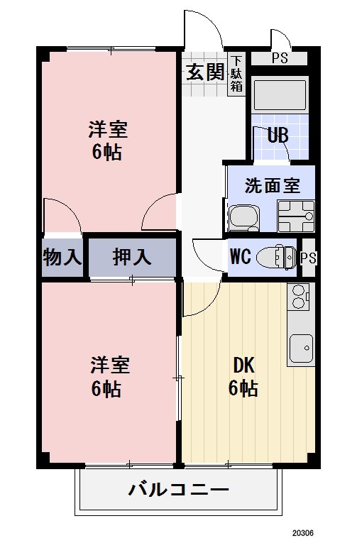 ストーク稲葉　A棟 間取り